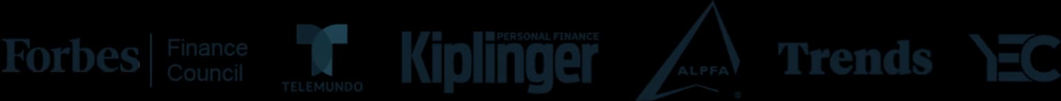 Featured in Forbes Finance Council, Telemundo, Kiplinger Personal Finance, ALPFA, Trends, and YEC