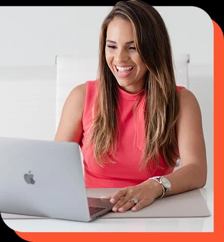 Maria Puche reviewing a client's financial plan over a video call